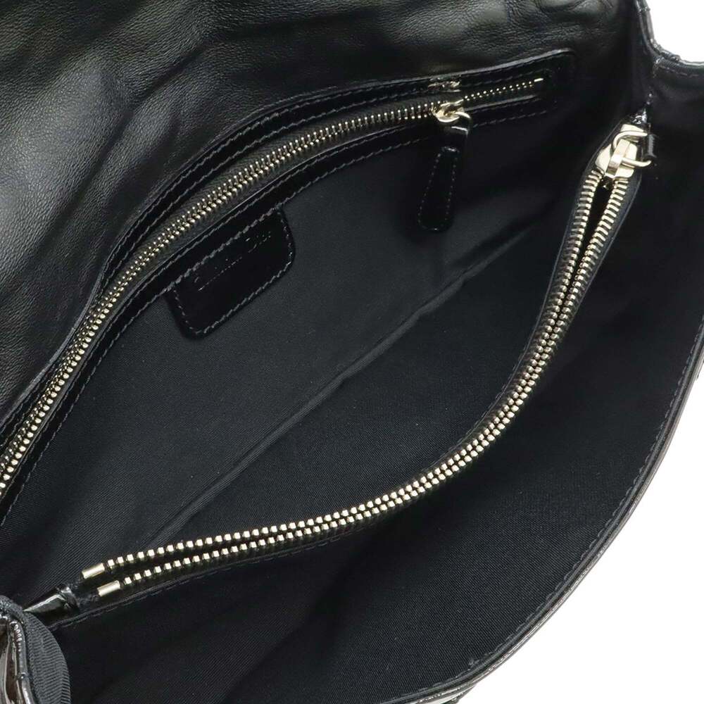 CHRISTIAN DIOR Black Leather Shoulder Bag - Picture 8 of 10